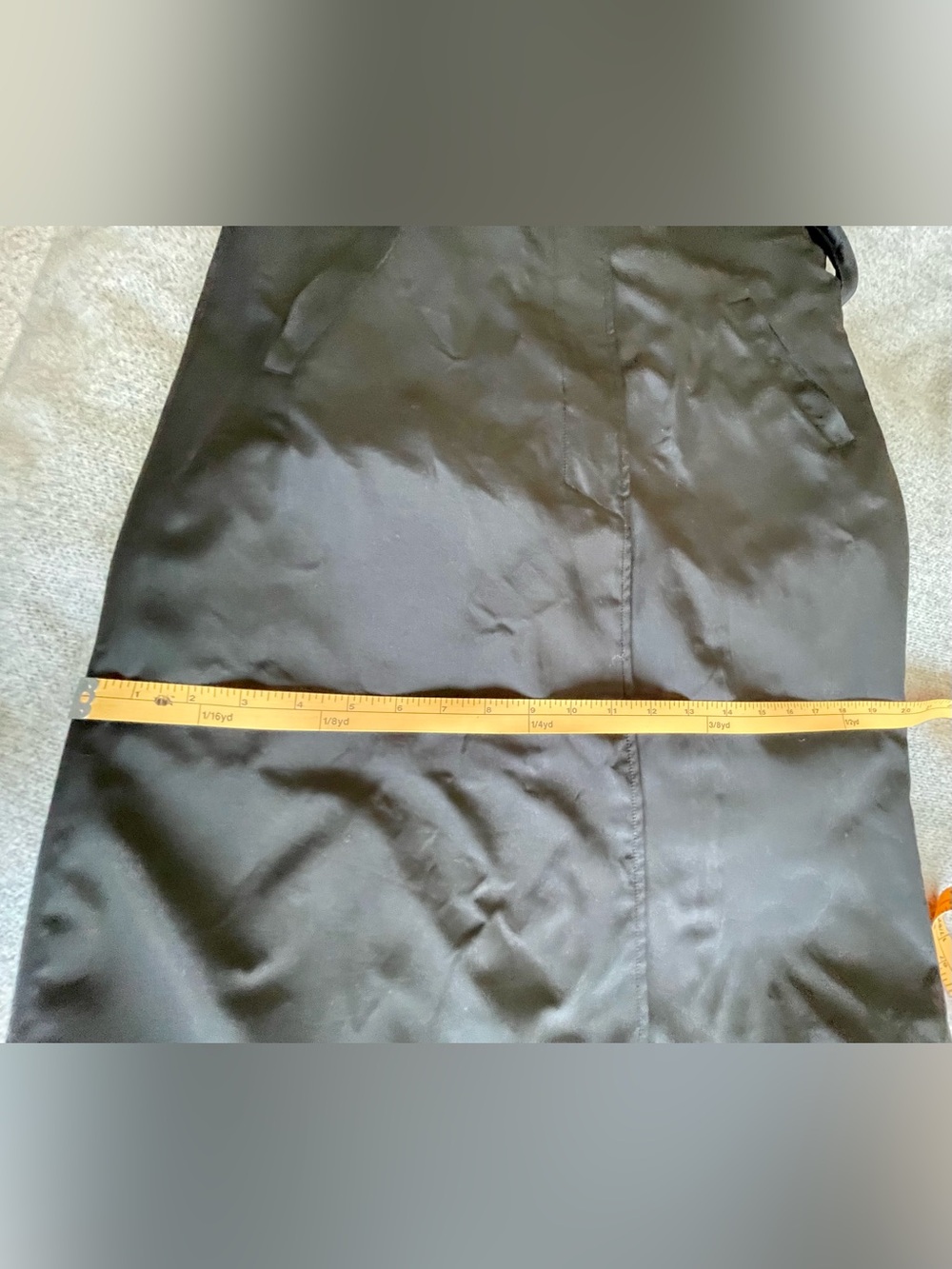 Fendi Silk Trench Coat with Zucca Silk Wool Blend Lining Vintage - Picture 16 of 17